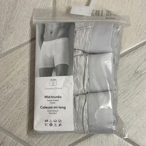H&M Light Gray Boxer Briefs 3-Pack NWT mid trunks men’s